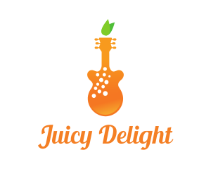 Juicy - Orange Juice Music logo design