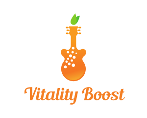 Vitality - Orange Juice Music logo design