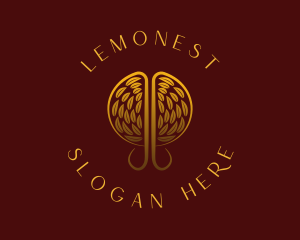 Asset - Gold Wellness Tree logo design
