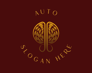 Herbal - Gold Wellness Tree logo design