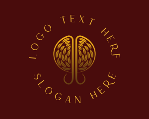 Horticulture - Gold Wellness Tree logo design