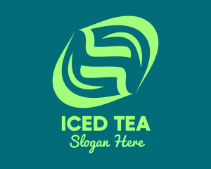 Green Tea Leaves logo design