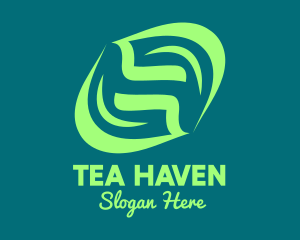 Green Tea Leaves logo design