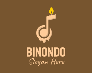 Music Note Candle  Logo