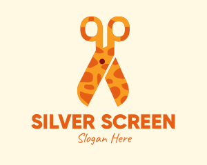 Giraffe - Giraffe Pattern Scissors logo design