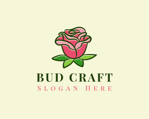 Bud - Red Rose Eco logo design