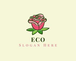 Red Rose Eco  logo design