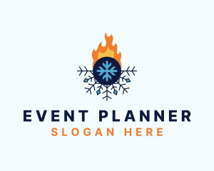 Snowflake Flame Cooling Logo