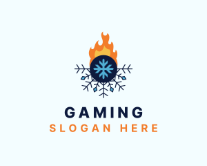 Snowflake Flame Cooling Logo