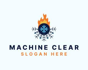 Snowflake Flame Cooling Logo