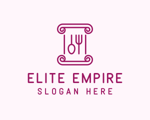 Outline Utensils Cutlery logo design