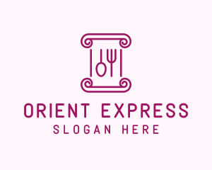 Outline Utensils Cutlery logo design