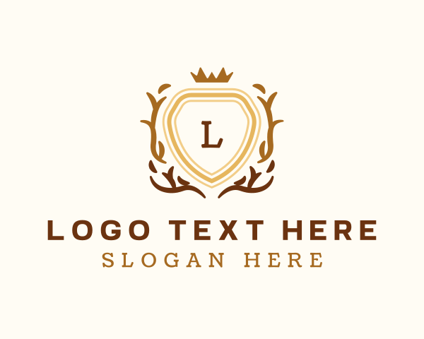 High End - Royal University Shield logo design