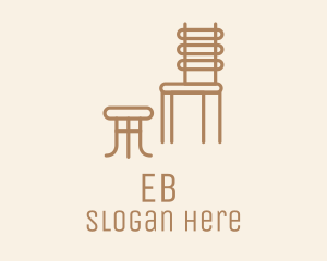 Wooden Chair Footstool  Logo