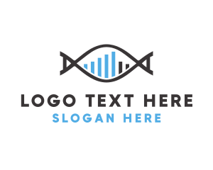 Lab - Genetic Sequence Graph logo design