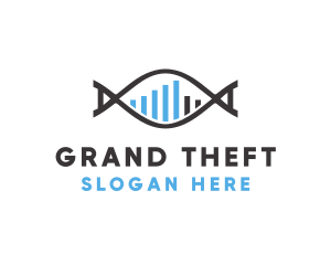Internet - Genetic Sequence Graph logo design