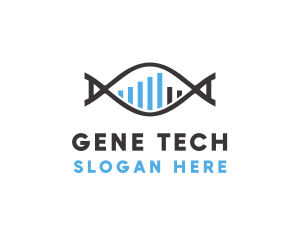 Gene - Genetic Sequence Graph logo design
