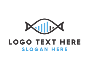 Reproduction - Genetic Sequence Graph logo design