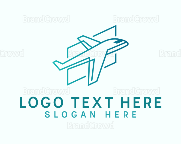 Airplane Travel Flight Logo