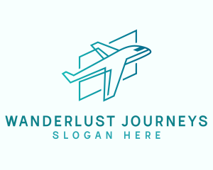 Airplane Travel Flight logo design