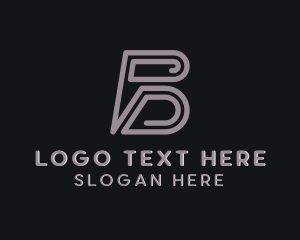Courier - Delivery Logistic Courier Letter B logo design