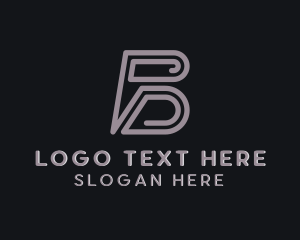 Logistics - Delivery Logistic Courier Letter B logo design