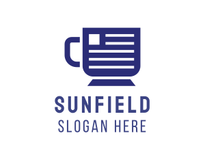 Coffee Mug Document Logo