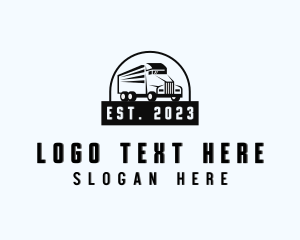 Transport - Truck Dispatch Freight logo design