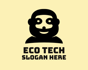 Ecosystem - Wild Monkey Silhouette logo design