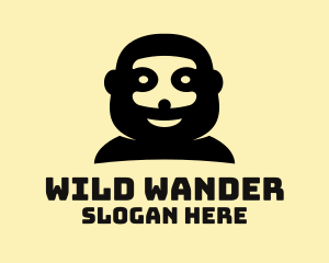 Wild Monkey Silhouette  logo design