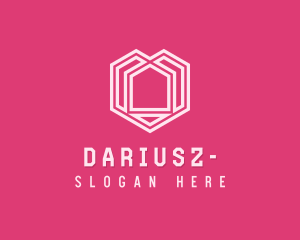 Commercial - Pink Geometric House logo design