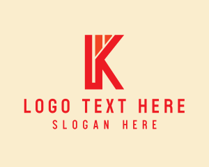 Hotel - Generic Professional Letter K logo design