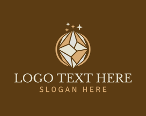 Crystal - Gem Diamond Jewelry logo design