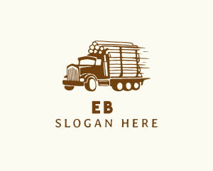 Market - Lumber Wood Truck logo design