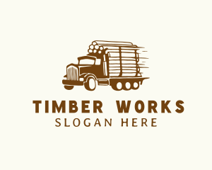 Lumber - Lumber Wood Truck logo design