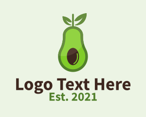 Butter Fruit - Healthy Avocado Fruit logo design