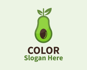 Healthy Avocado Fruit  Logo