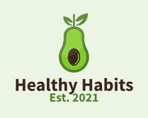 Healthy Avocado Fruit  logo design