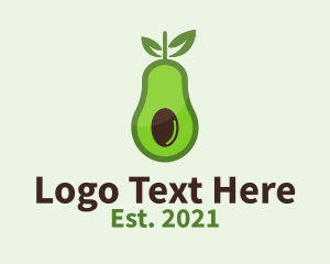 Healthy Food - Healthy Avocado Fruit logo design