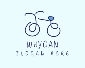 Blue Bicycle Bike  Logo