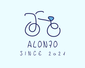 Blue Bicycle Bike  logo design