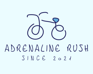 Blue Bicycle Bike  logo design