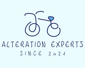 Blue Bicycle Bike  logo design