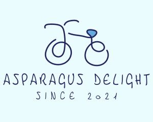 Blue Bicycle Bike  logo design