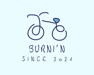 Blue Bicycle Bike  logo design