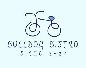 Blue Bicycle Bike  logo design