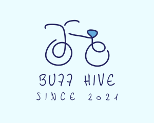 Blue Bicycle Bike  logo design