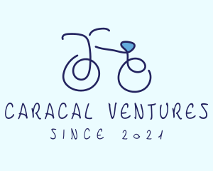 Blue Bicycle Bike  logo design