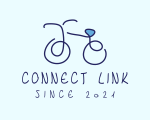 Blue Bicycle Bike  logo design