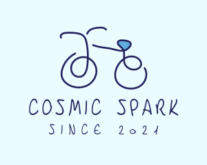 Blue Bicycle Bike  logo design